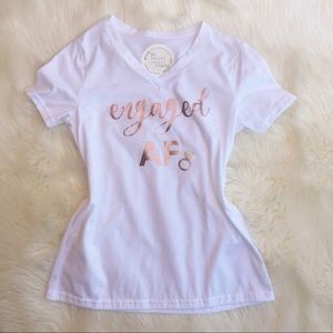 Engaged AF V-Neck Top